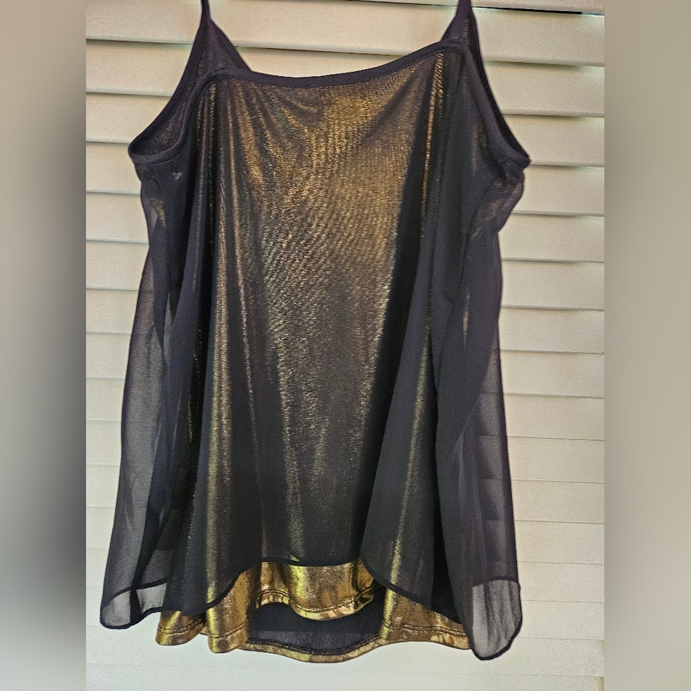 EXPRESS sheer black top, NWT, S/P